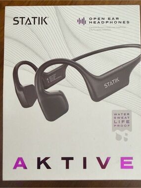 STATIK Aktive Open-Ear active sports Headphones  bluetooth — Black